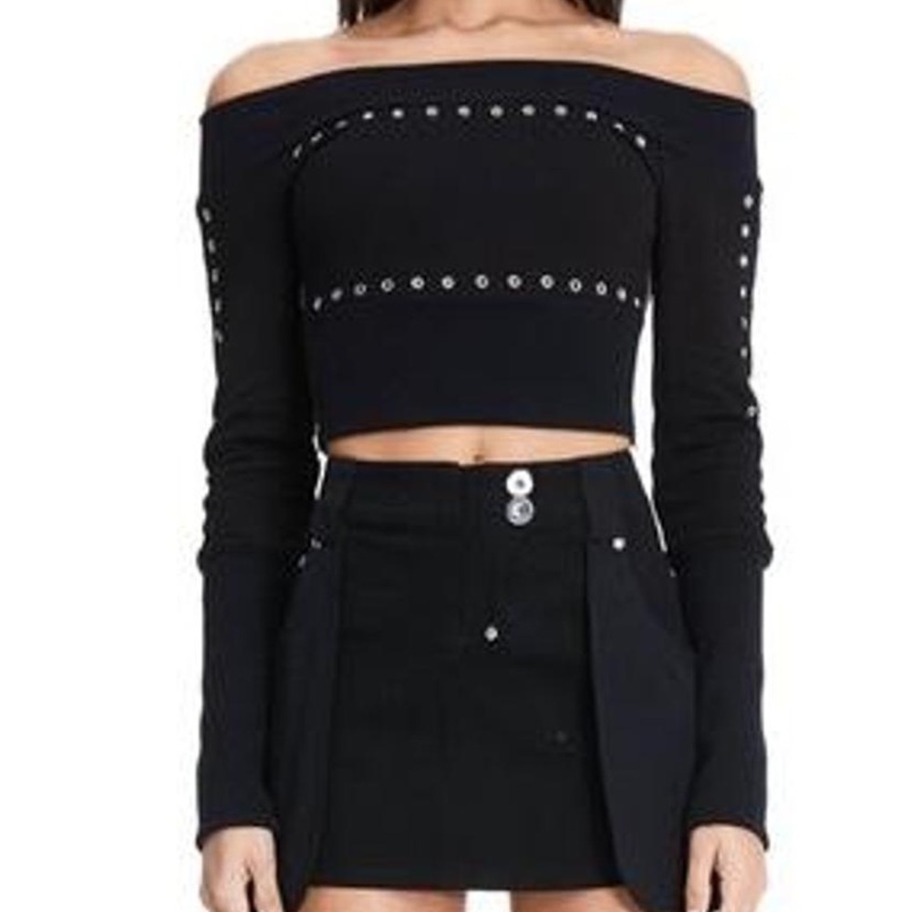 I.AM.GIA tight black crop top